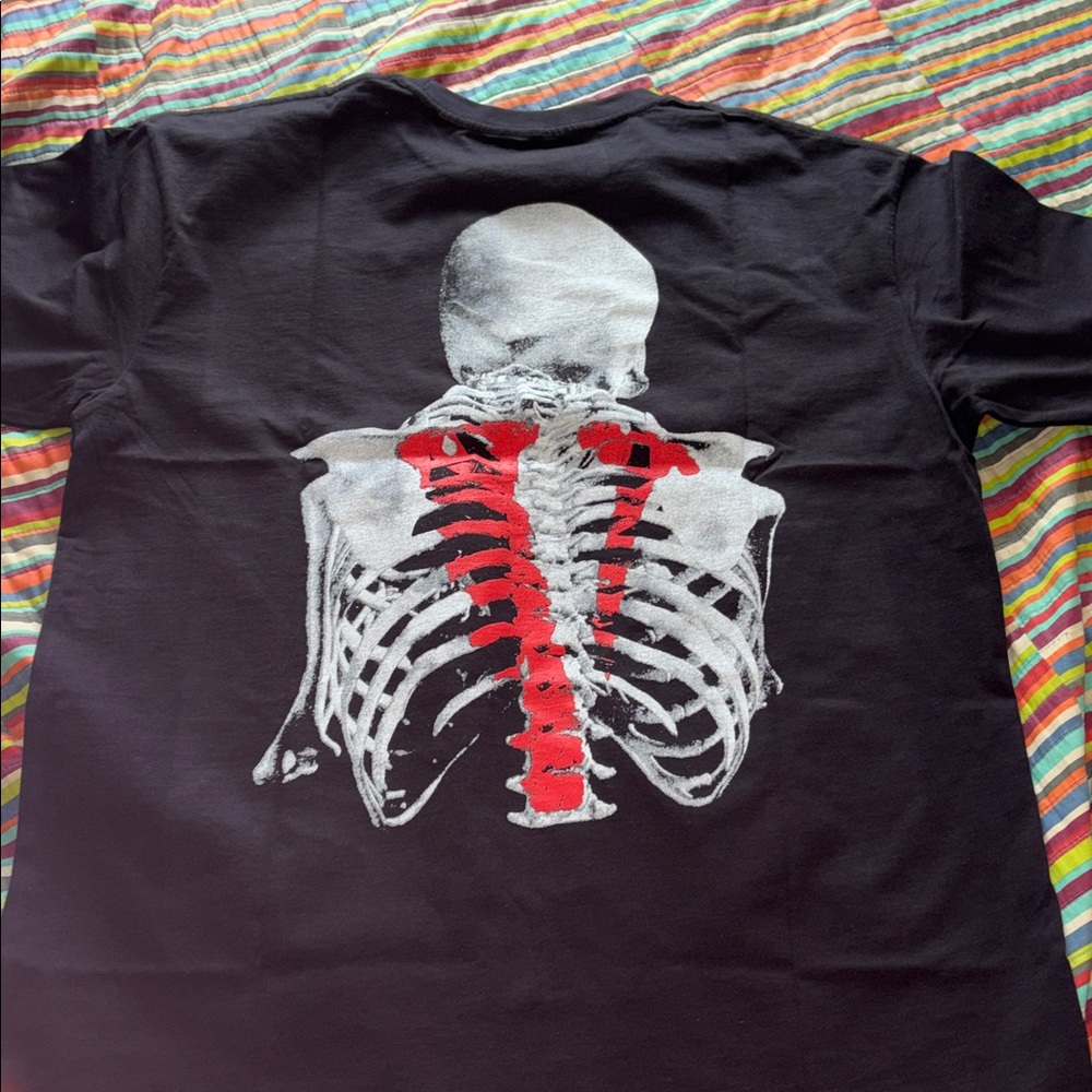 Vlone bones never broke again Black Graphic Short-Sleeve Men's T-Shirt large